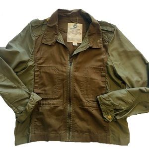 Women’s Lucky Cargo Jacket. Size L. Excellent condition. Two-Tone Olive Drab.